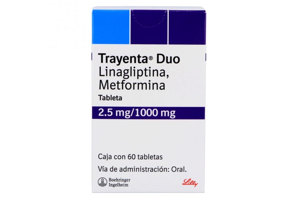 TRAYENTA DUO 2.5/1000 MG 60 TAB