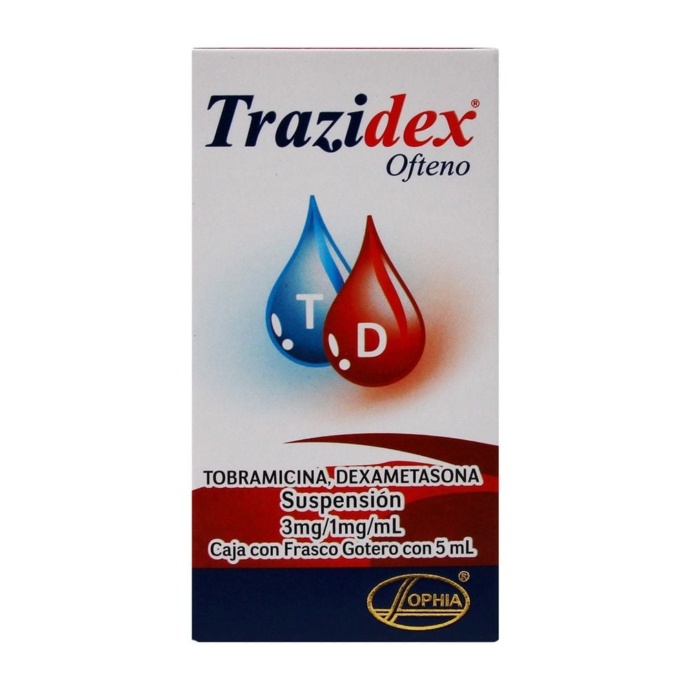 TRAZIDEX OFTENO3/1MG SUSP5ML