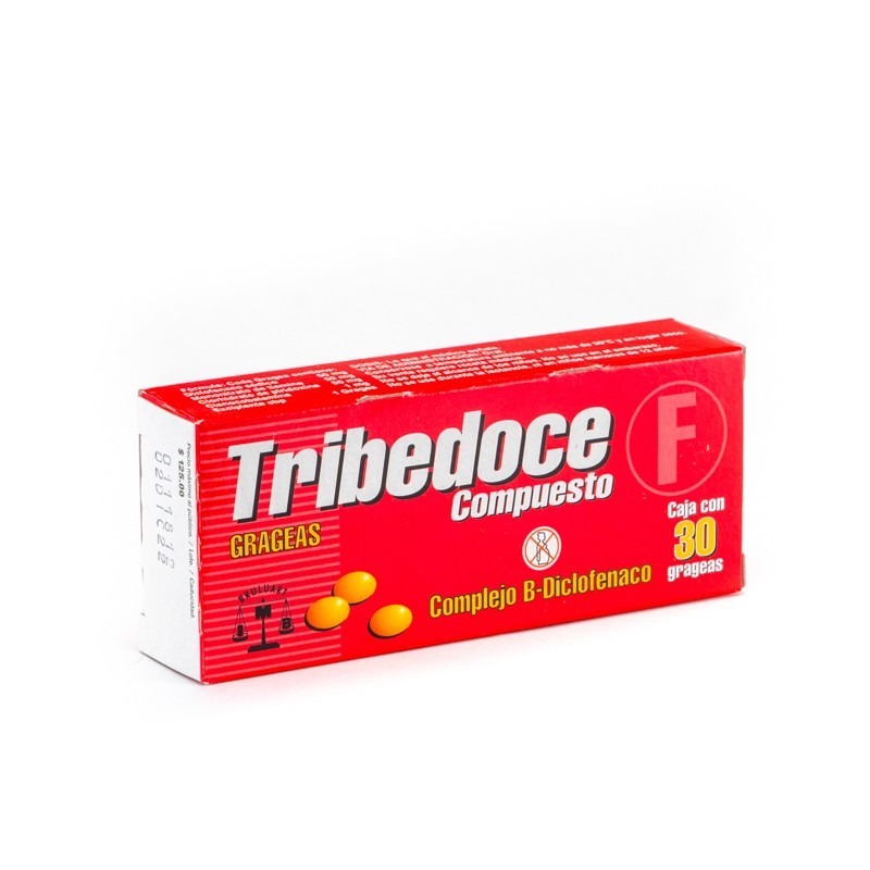 TRIBEDOCE COMPUEST 30 GRAG 50/50/50/1 MG
