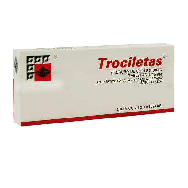 TROCILETAS CEREZA 10 TAB 1.45 MG