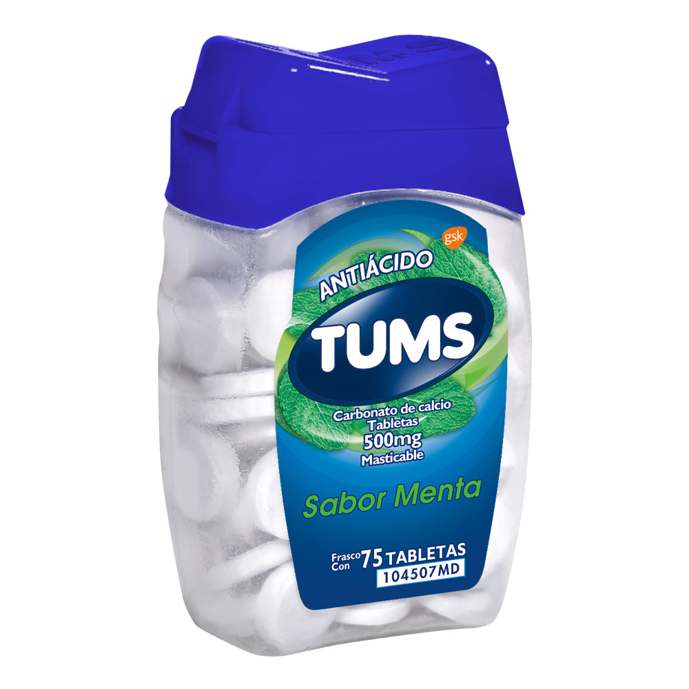 TUMS MENTA 500 MG 75 TAB