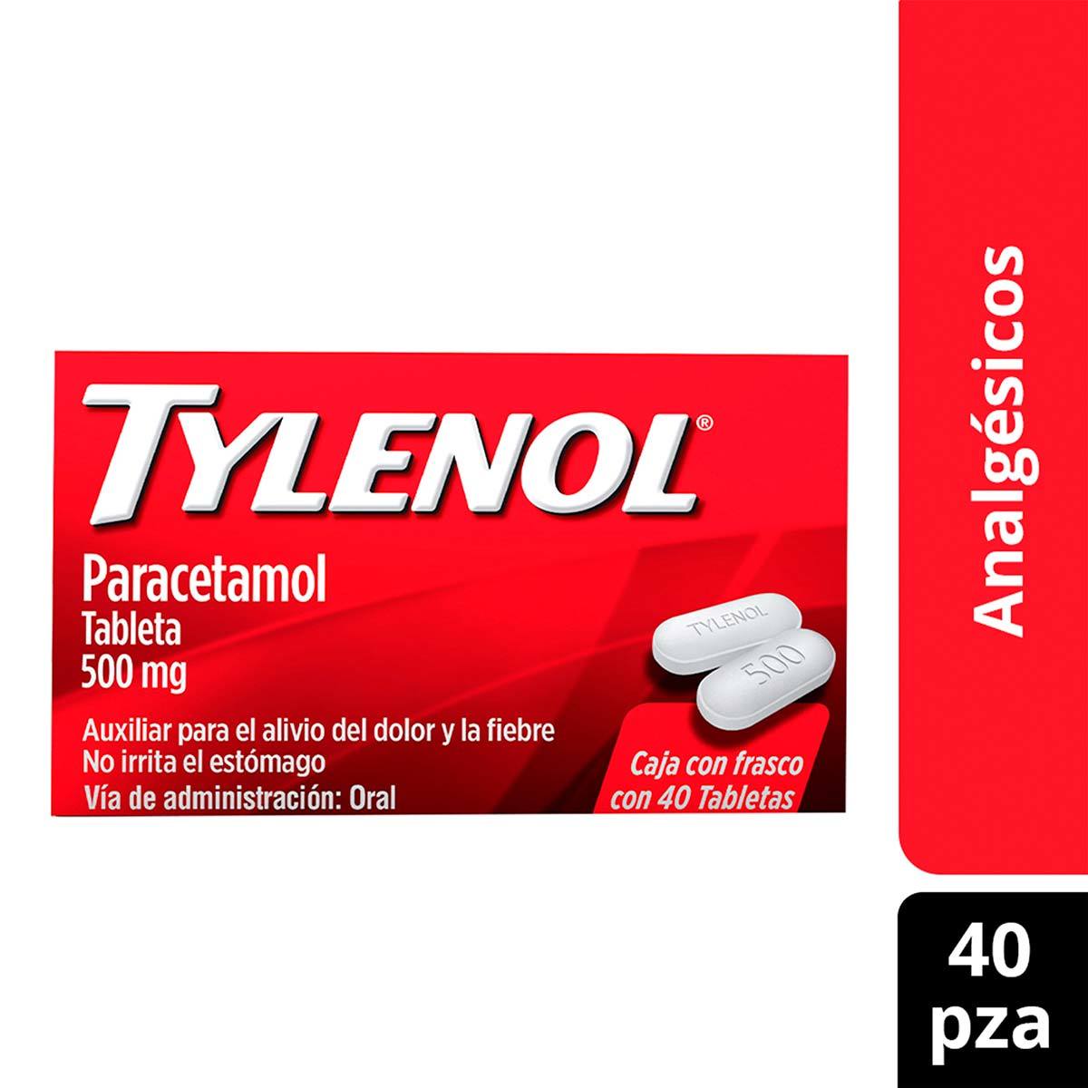 TYLENOL 500 MG FCO 40 TAB