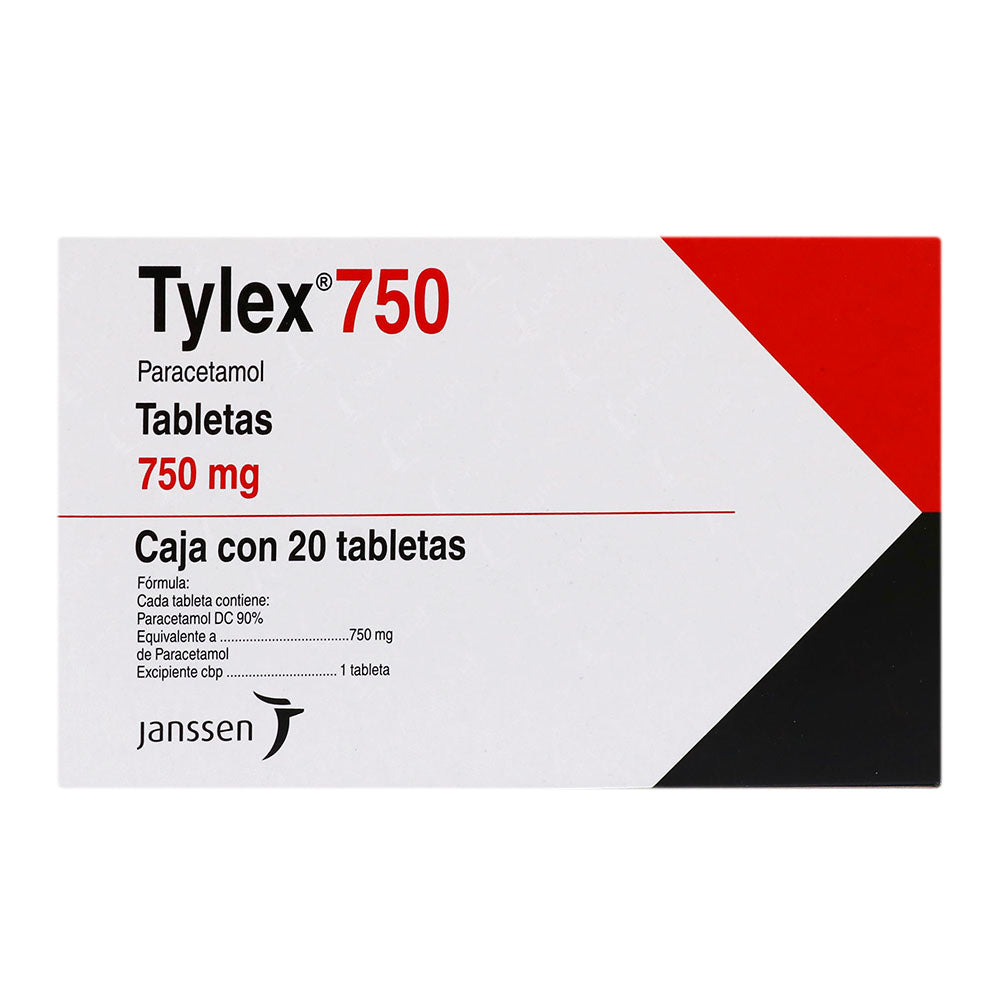 TYLEX 750 MG 20 TAB