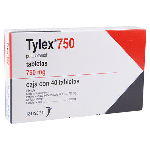 TYLEX 750 MG 40 TAB