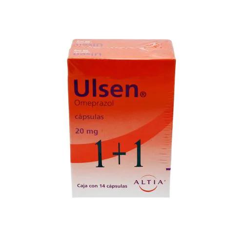 ULSEN 20 MG 14 CAPS OFTA 1+1