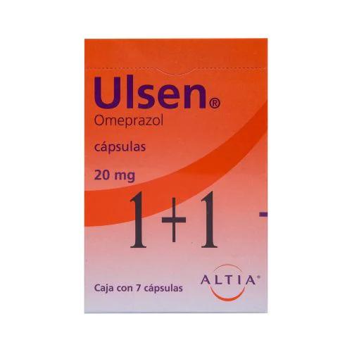 ULSEN 20 MG 7 CAPS OFTA 1+1