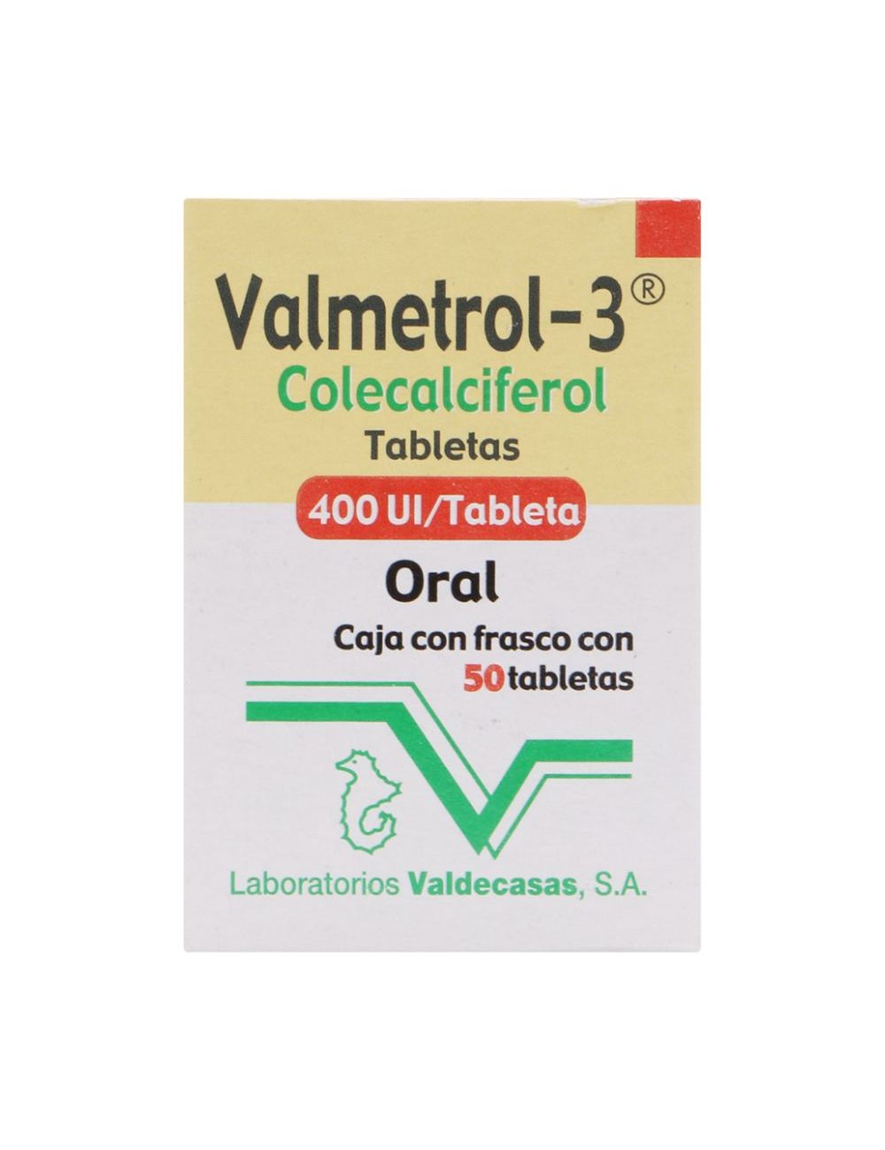 VALMETROL-3 400 UI 50 TAB