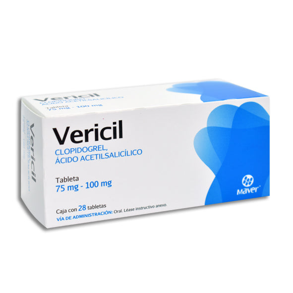 VERICIL 28 TAB 100/75 MG