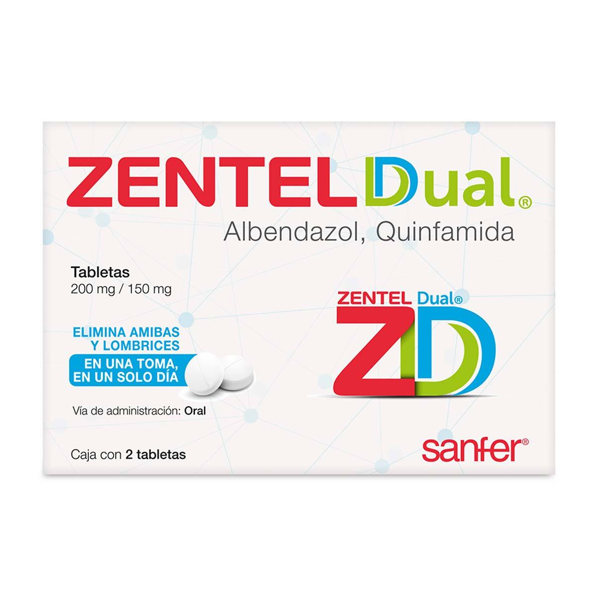 ZENTEL DUAL 200/150MG 2 TAB