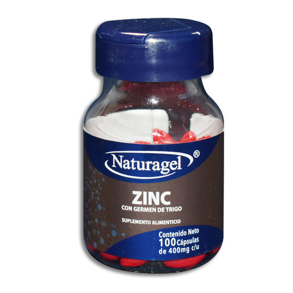 ZINC/GERMEN DE TRIGO 100 CAPS 400 MG