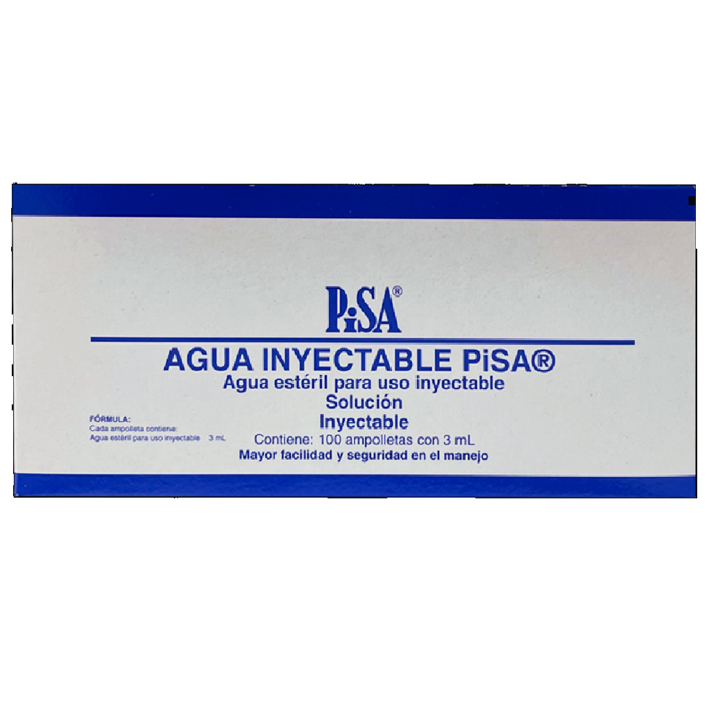 AGUA INYECTABLE 3ML C/100AMP