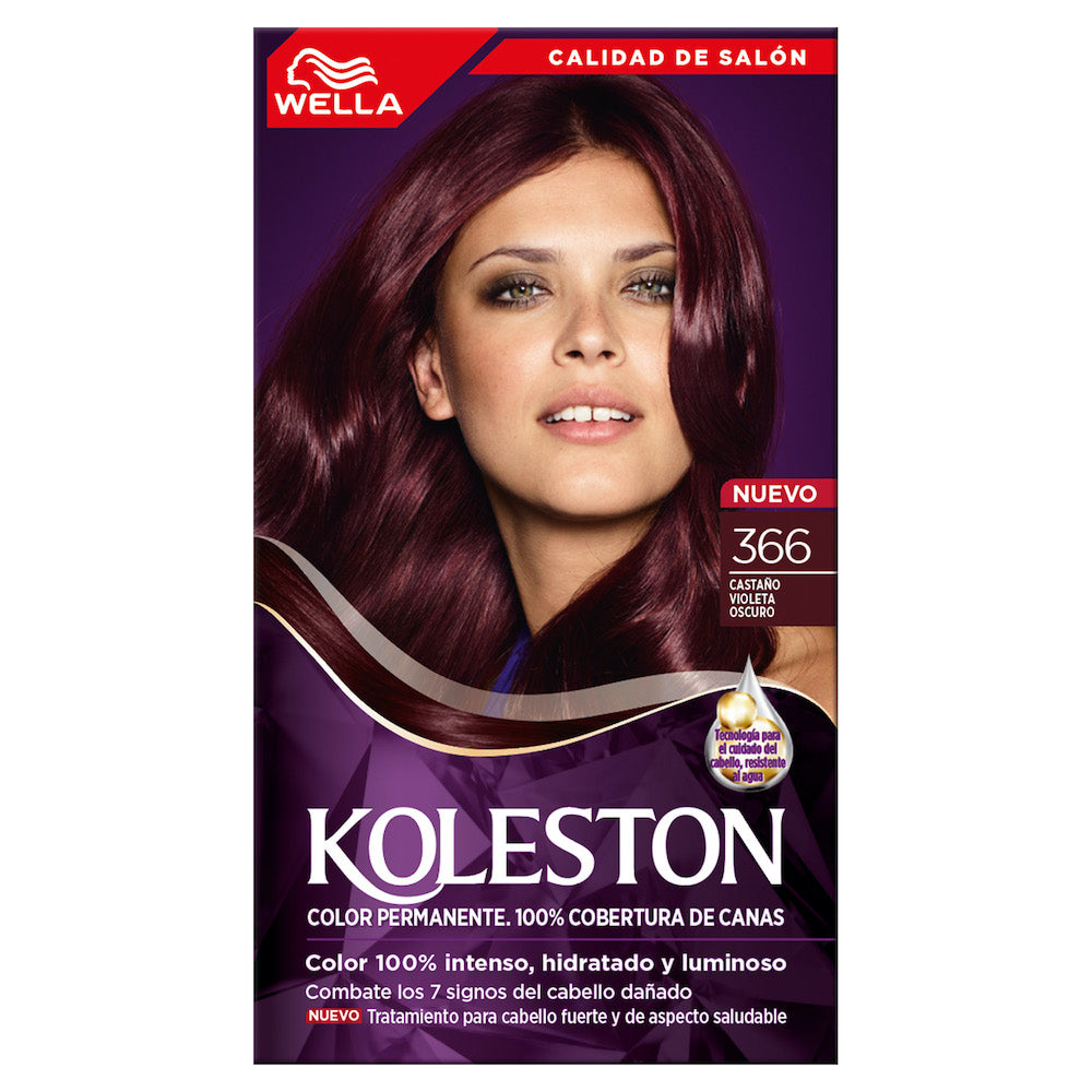 KOLESTON TINT CASTAÑO VIOLETA OSCURO 366