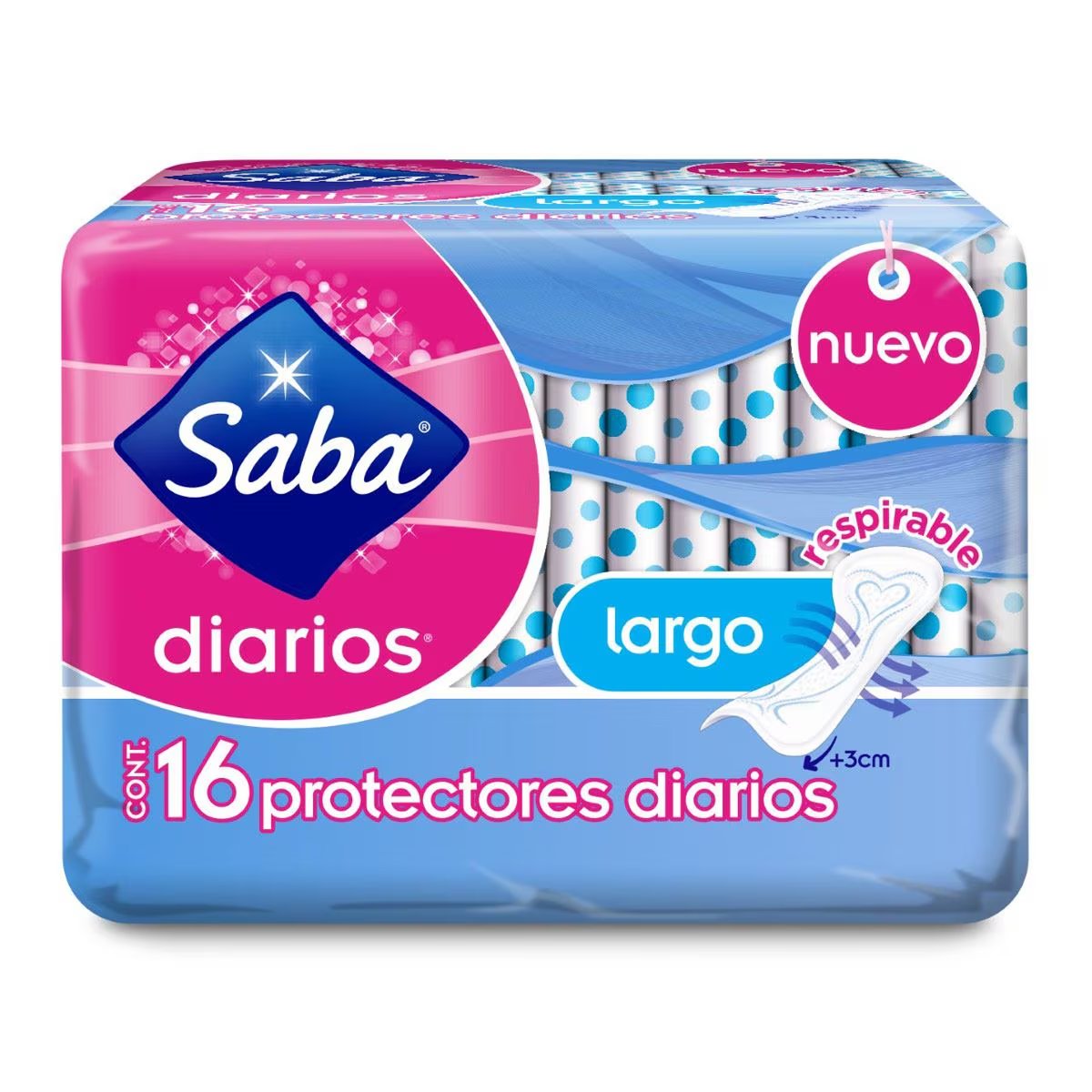 PANTY PROT SABA DIARIOS LGO C/16