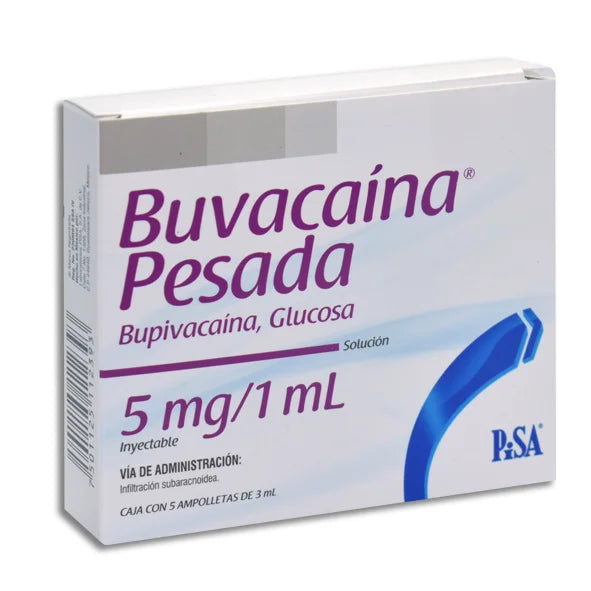 BUVACAINA PESADA 5MG/1ML C/3ML 5AMP SI