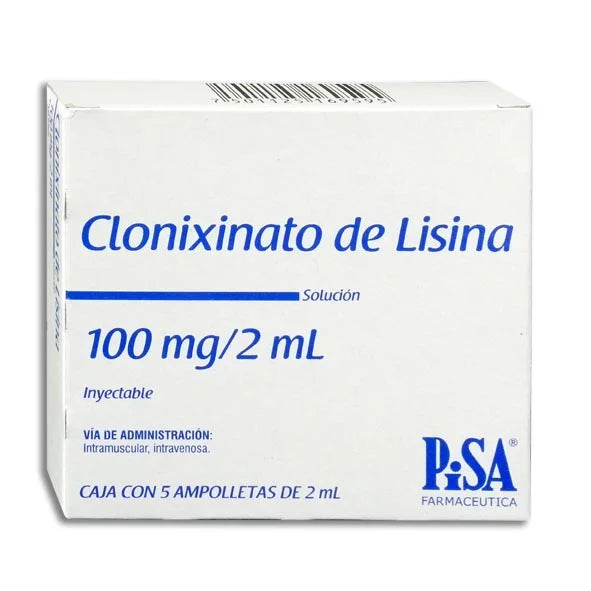 CLONIXINATO LISINA 100MG/2ML C/5AMP SI