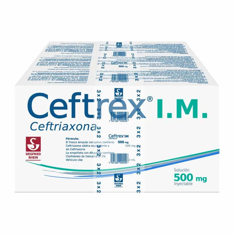 CEFTREX IM 500 MG FA 2 ML 3X2