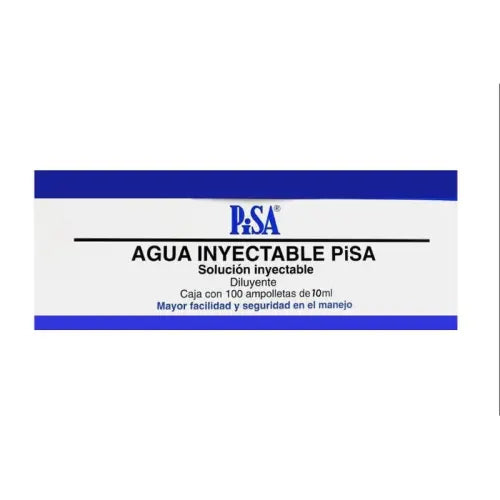 AGUA INY C/10ML 100AMP SI NVO