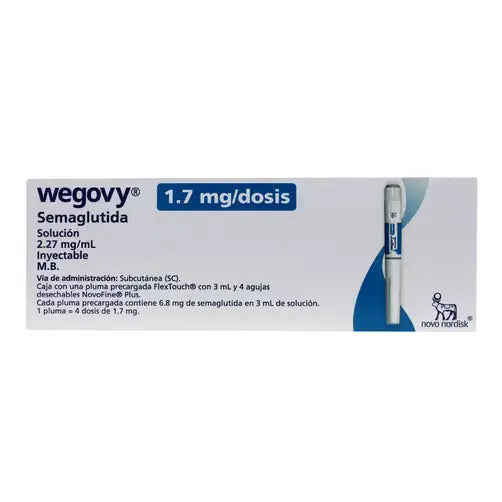 WEGOVY 1.7MG PLUMA 4 DOSIS 2.27MG
