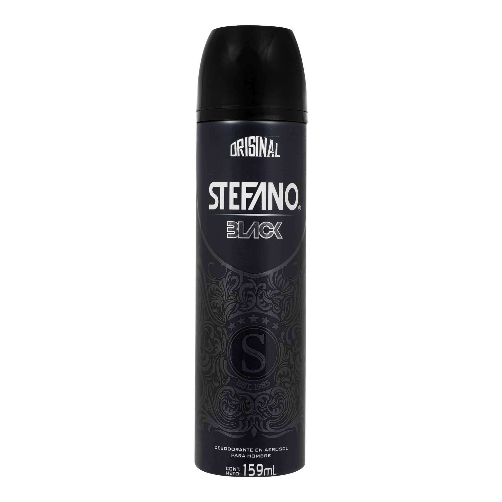 STEFANO MEN DESOD BLACK SPRAY 113G