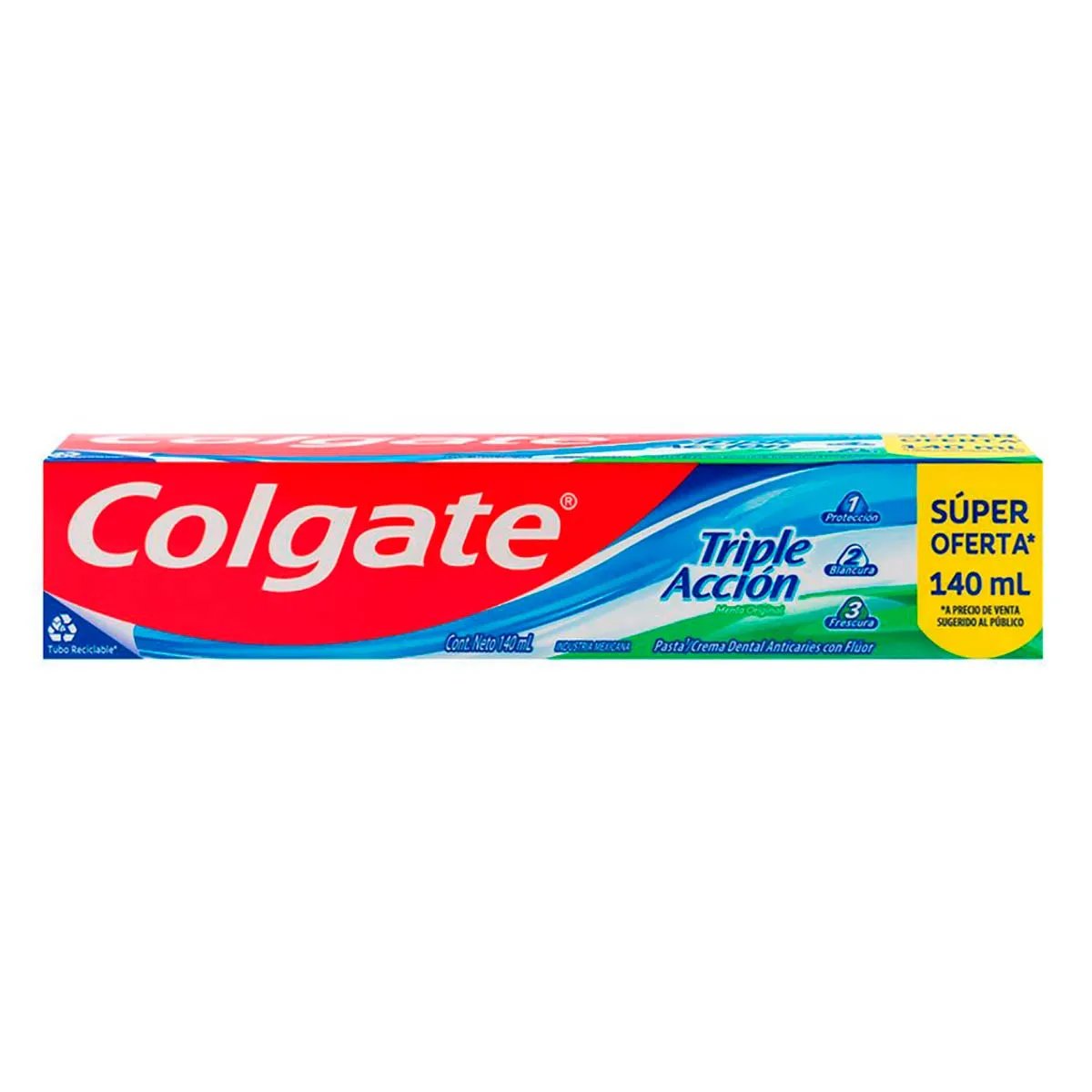 COLGATE CRA DENT TRIPLE ACCION  FAM 140ML
