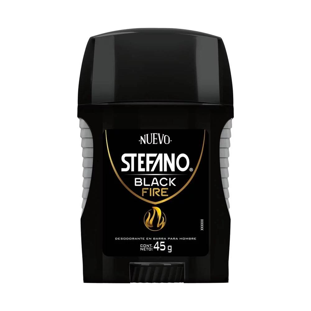 STEFANO DESOD BARRA BLACK FIRE 45G