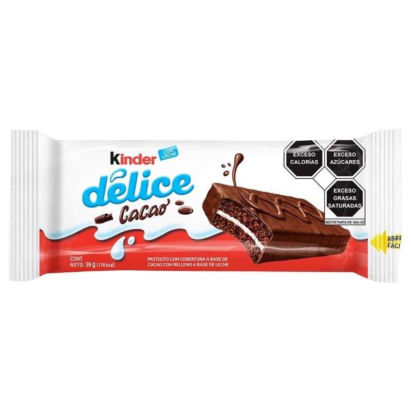 CHTE KINDER DELICE CACAO 39G   S