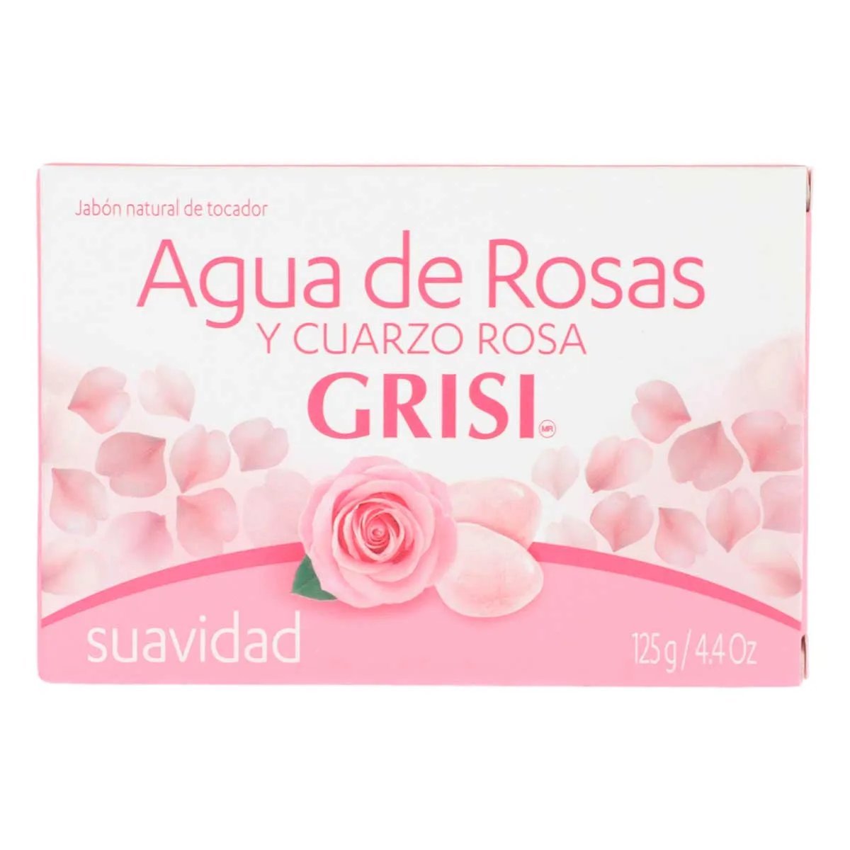 GRISI JABON AG DE ROSAS & CUARZO ROSA BARRA 125GR