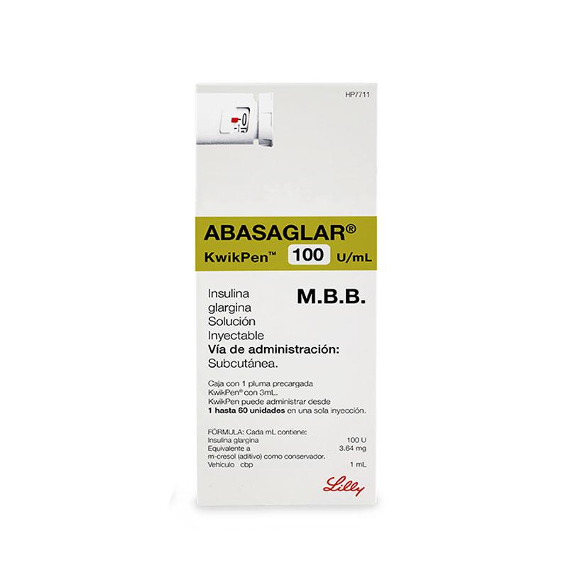 ABASAGLAR 100U SOL INY PLUM 3ML