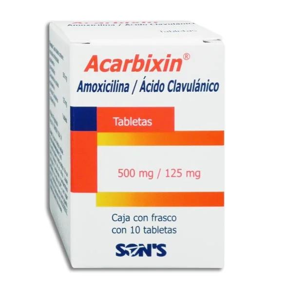 ACARBIXIN 10 TAB 500/125 MG