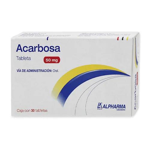 ACARBOSA 30 TAB 50 MG