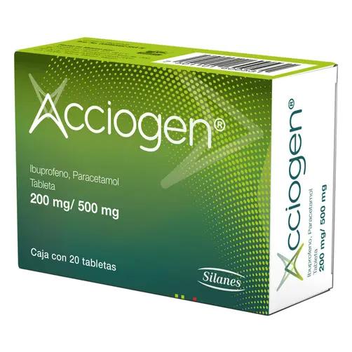 ACCIOGEN 200/500 MG 20 TAB