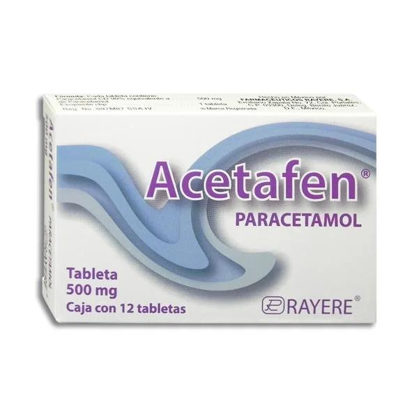 ACETAFEN 12 TAB 500 MG