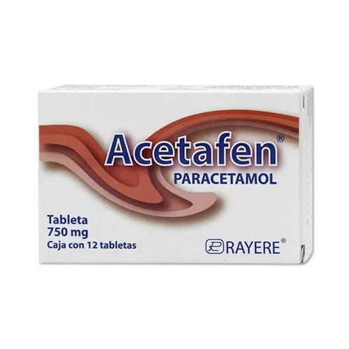 ACETAFEN 12 TAB 750 MG