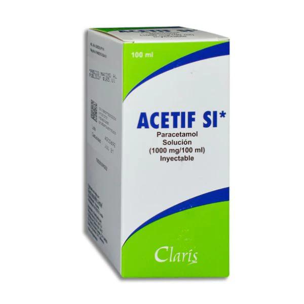 ACETIF SI 1 SOL INY 1000MG/100 ML