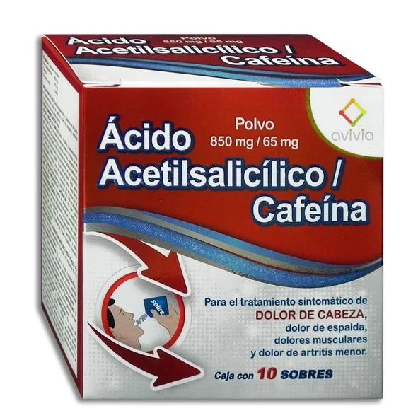 ACIDO ACET / CAFEINA 10 SOB 850/65MG  AVIVIA