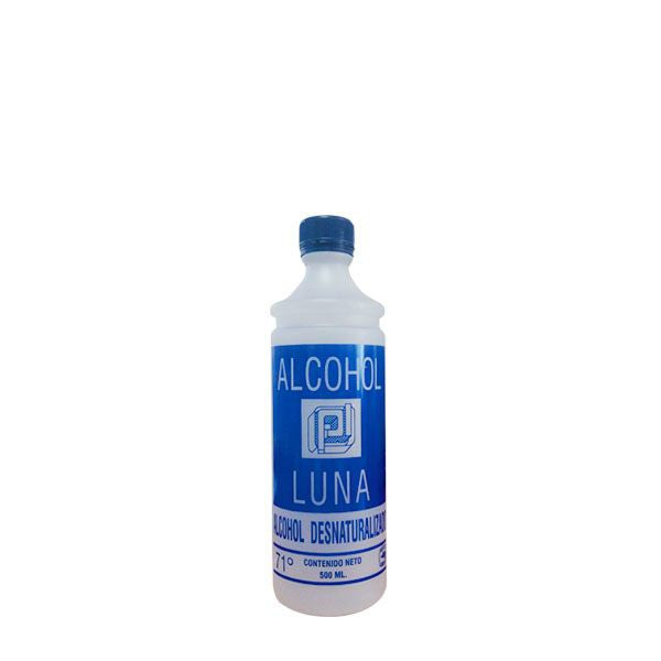 ALCOHOL  LUNA 500ML AZUL