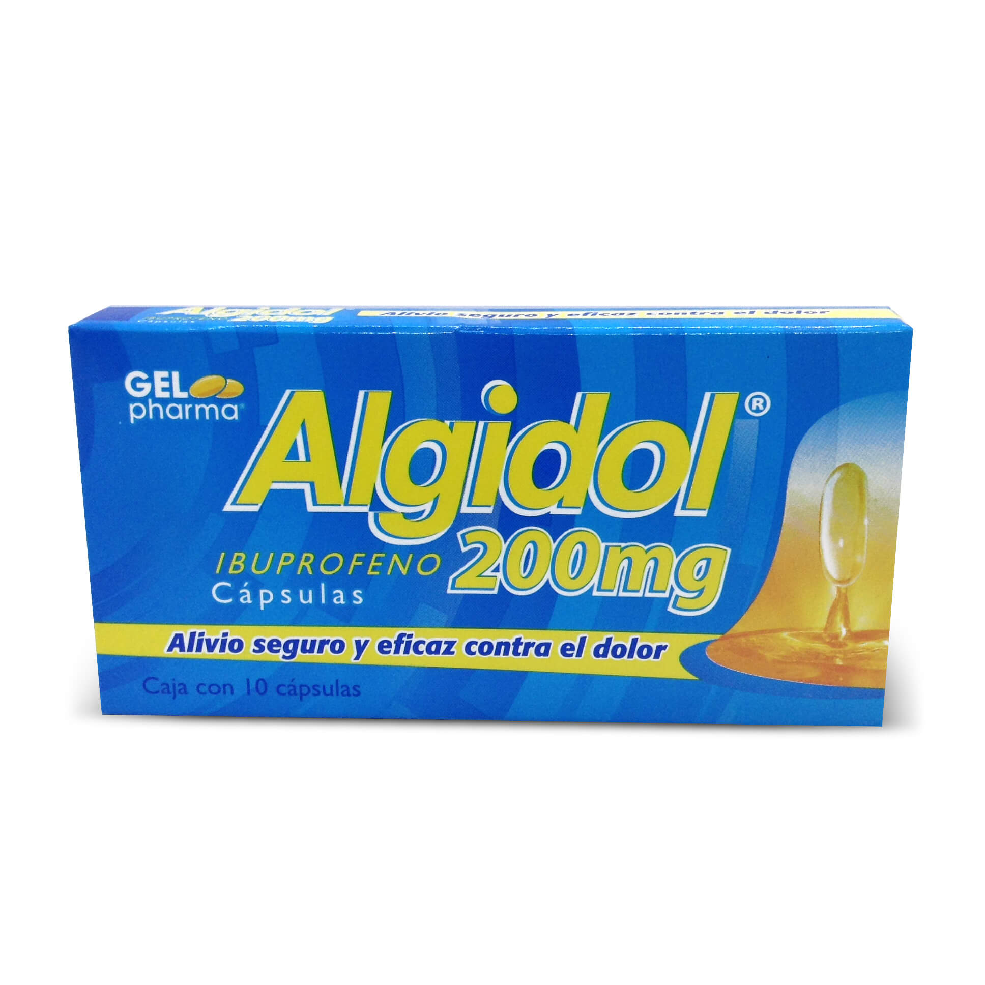 ALGIDOL 10 CAP 200MG   GELPHARMA