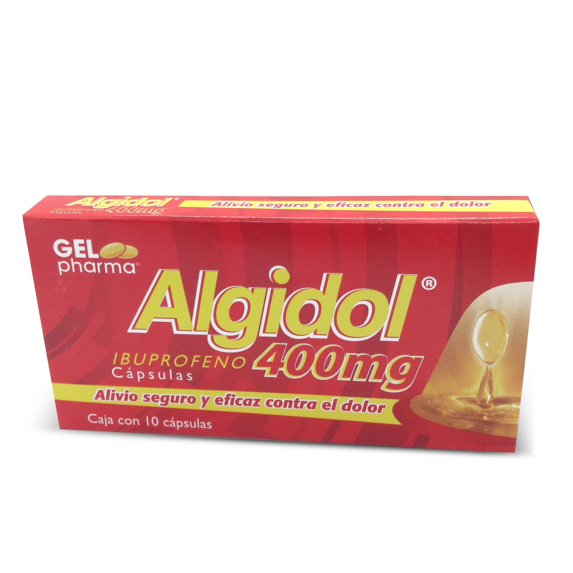 ALGIDOL 10 CAPS 400 MG
