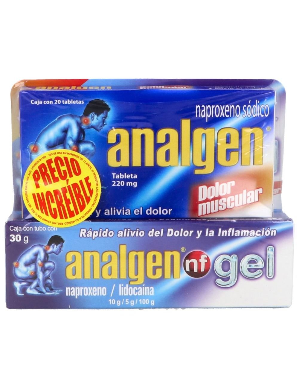 ANALGEN GEL 30G+ 20 TAB PREES