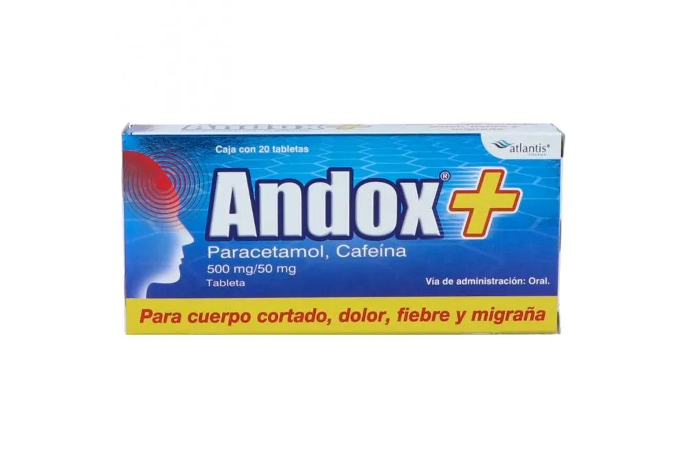 ANDOX 20 TAB 500/50 MG