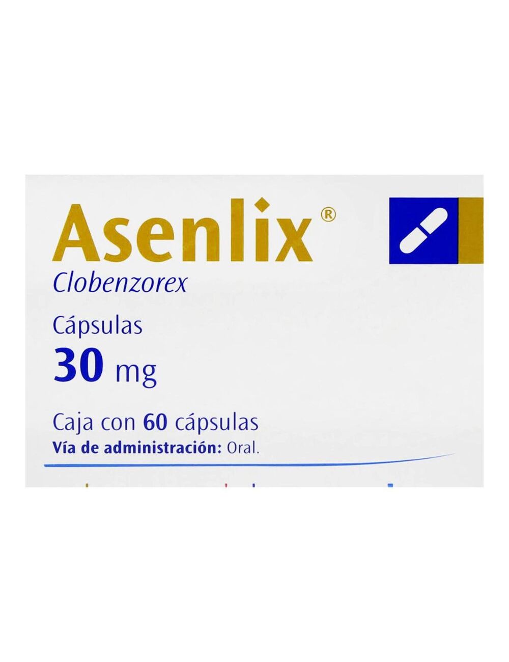 ASENLIX 30 MG 60 CAPS