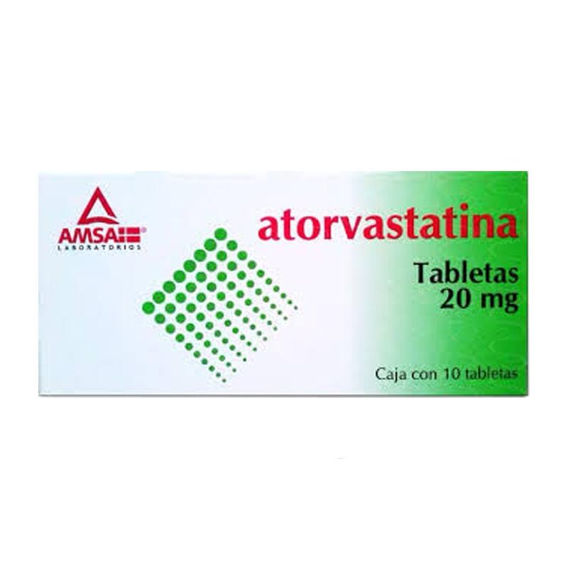 ATORVASTATINA 10 TAB 20MG  AMSA