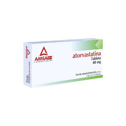 ATORVASTATINA 10 TAB 40MG  AMSA