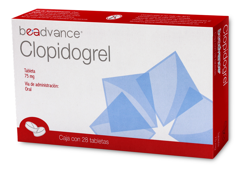 CLOPIDOGREL 28 TAB 75 MG  BEADVANCE