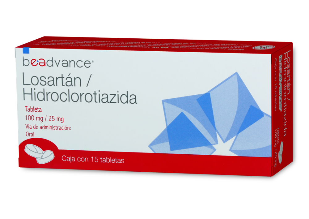 LOSARTAN / HIDROCLORO 15 TAB 100/25MG  BEADVANCE