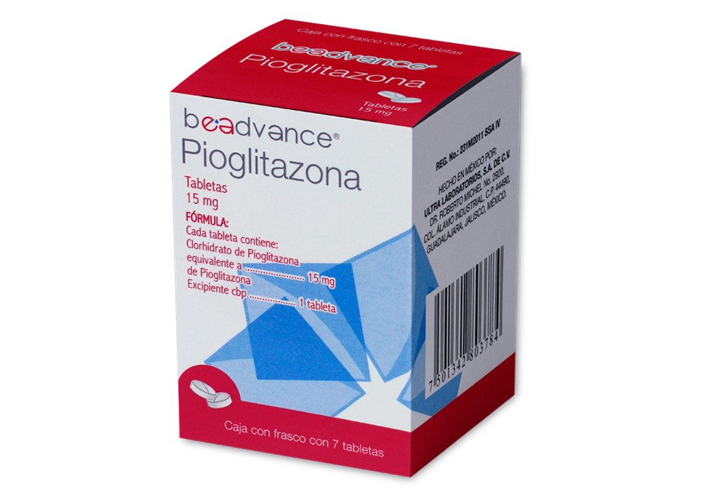 PIOGLITAZONA 7 TAB 15MG  BEADVANCE