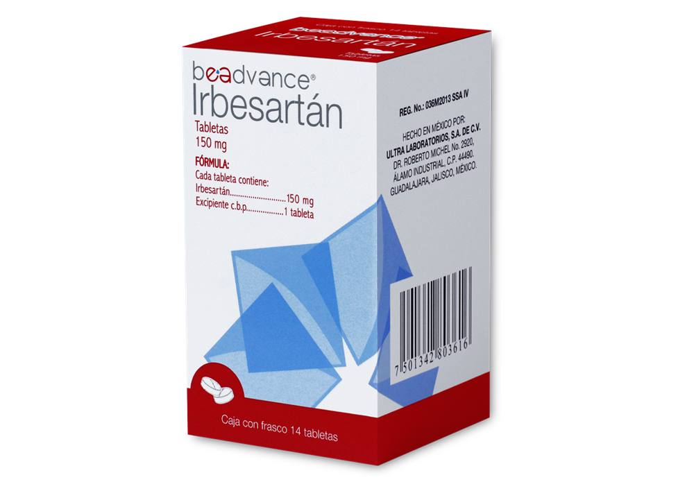 IRBESARTAN 14 TAB 150MG  BEADVANCE