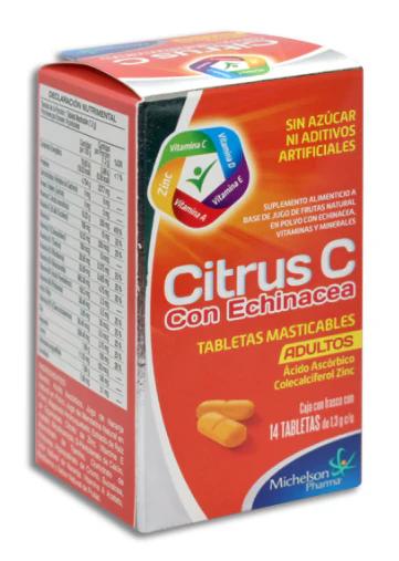 CITRUS C CON ECHINACEA 14 TAB MAST AD