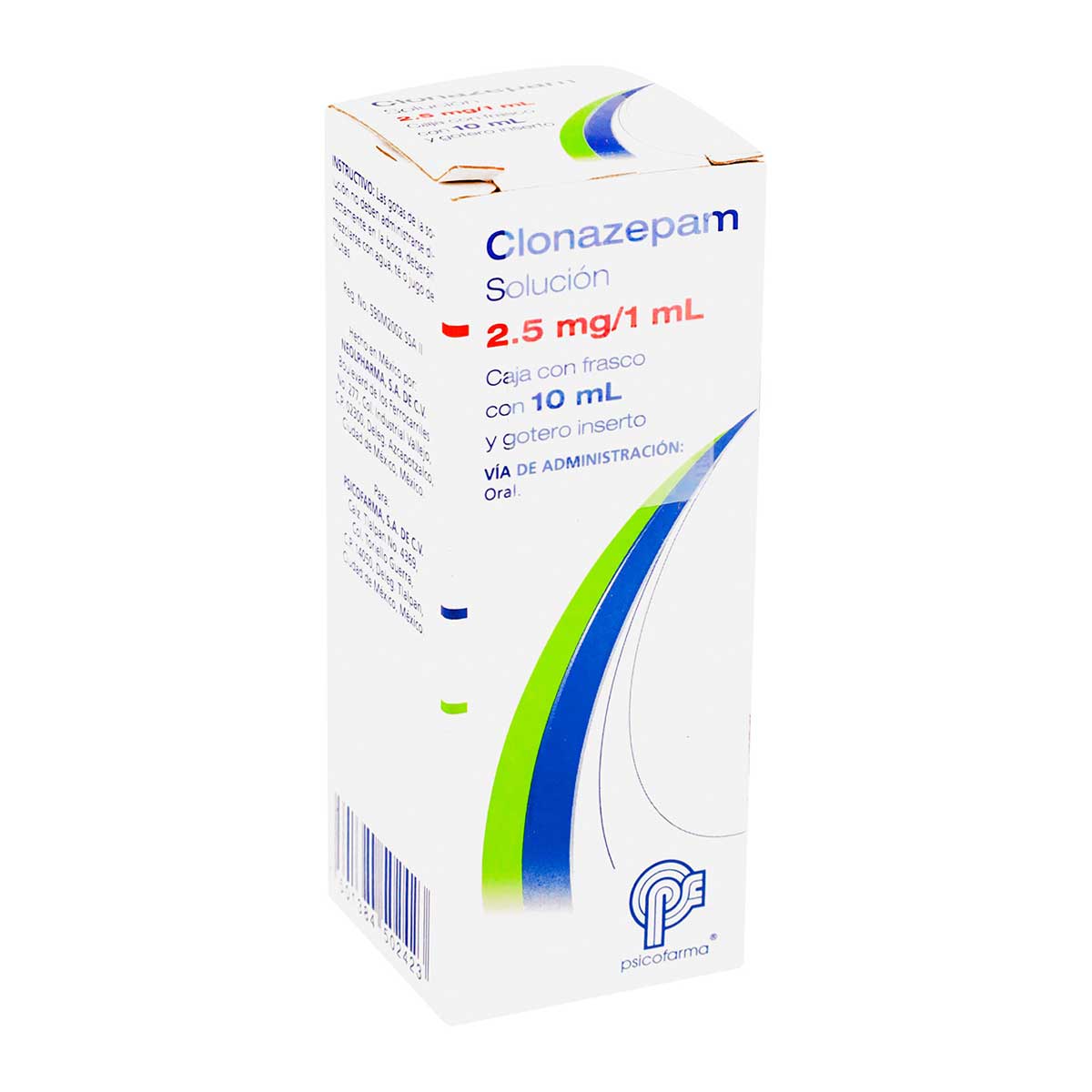 CLONAZEPAM 2.5MG/1MLFCO10ML LGEN