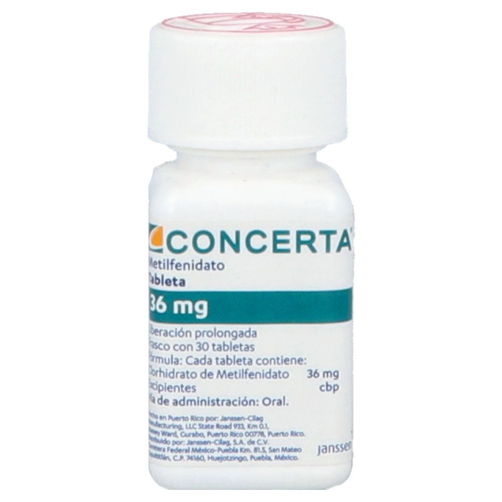 CONCERTA 36MG(C) TAB 30